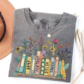 Comfort Colors Subtle Anti Trump Book Floral T-Shirt