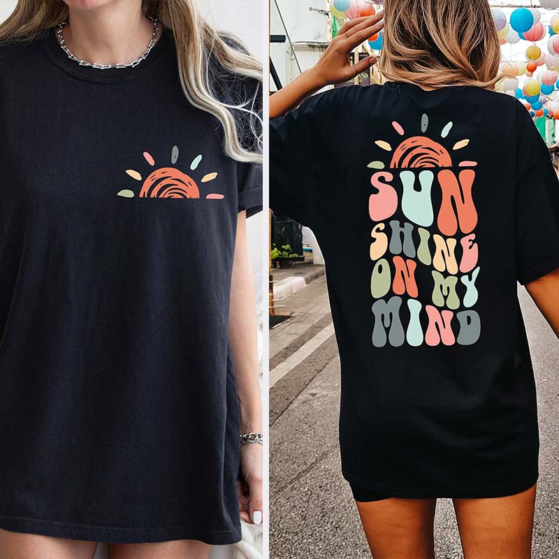 Retro Sun Shine On My Mind t-sHIRT