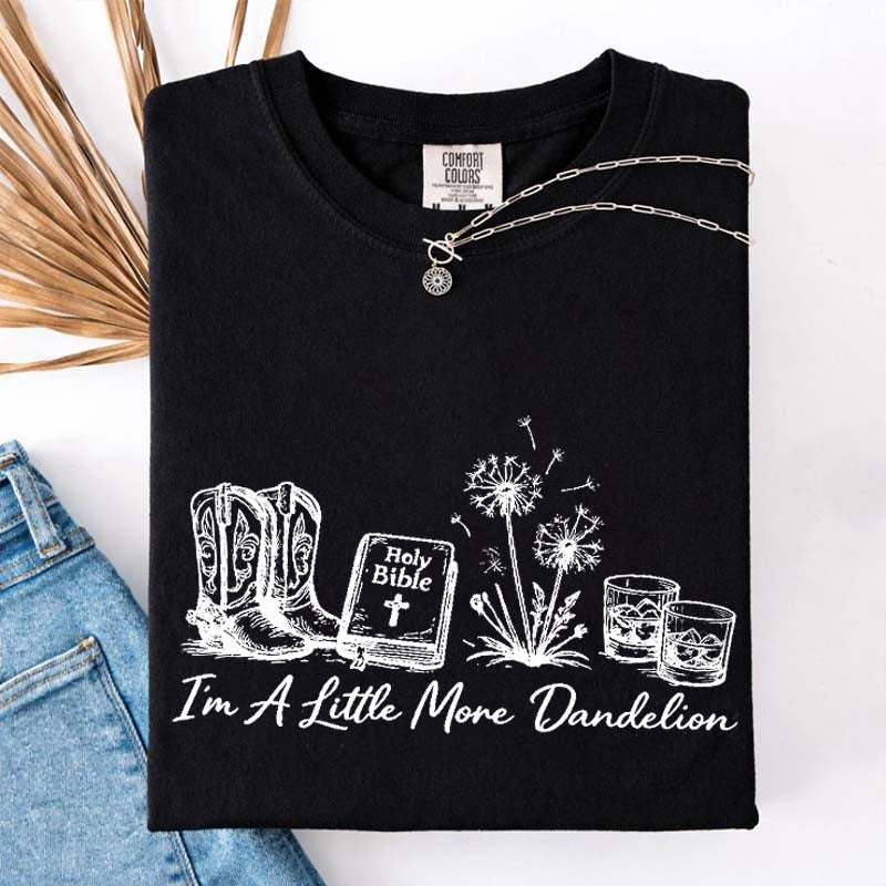 Dandelion Comfort Colors Graphic Western T-Shirt