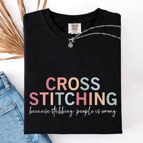 Cross Stitch Funny Crafting T-Shirt