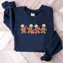 Gingerbread Christmas Nurse Sweatshirt