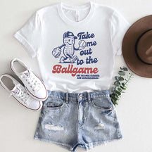 Take Me Out To The Ballgame Retro Summer T-Shirt