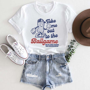 Take Me Out To The Ballgame Retro Summer T-Shirt