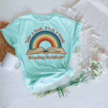 Take a Look it's in a Book Rainbow T-Shirt