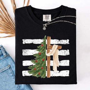 Christmas Tree Cross Faith T-Shirt