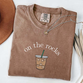 On The Rocks Iced Coffee Lover T-Shirt