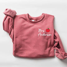 Custom Teacher Last Name Sweatshirt