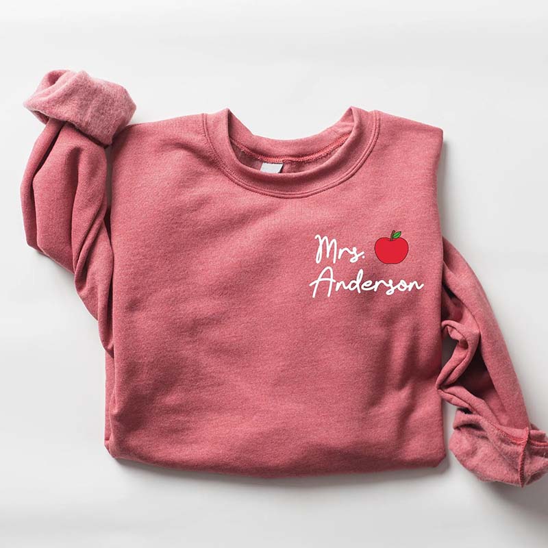 Custom Teacher Last Name Sweatshirt
