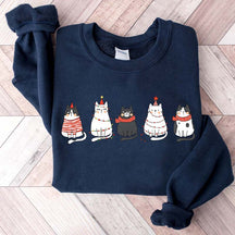Cute Cat Christmas Lover Sweatshirt