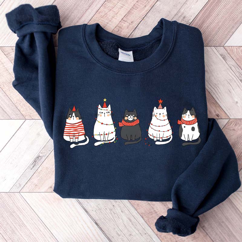 Cute Cat Christmas Lover Sweatshirt