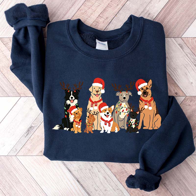 Christmas Dog Holiday Lover Sweatshirt