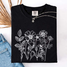 Boho Gardener Floral Botanical T-Shirt