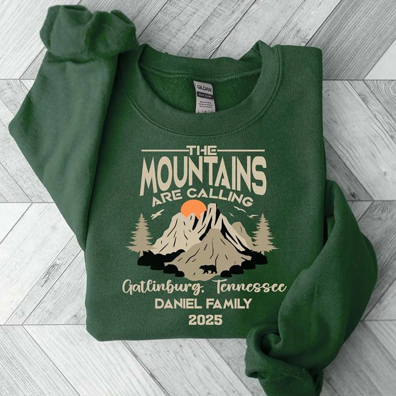 Personalized Cabin Family Vacation Sweatshirt