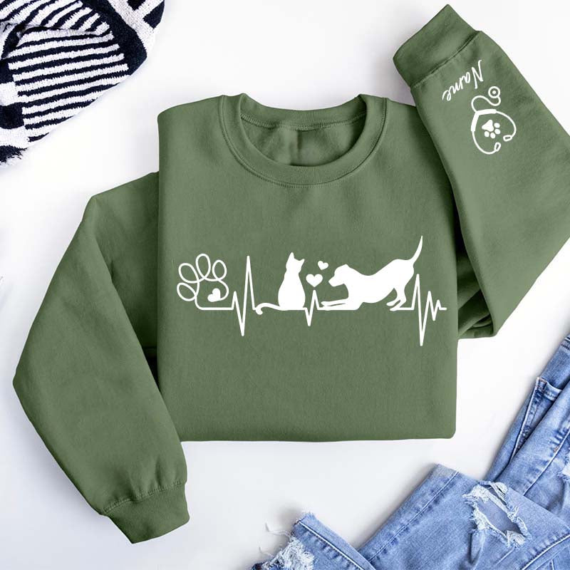 Custom Vet Tech Animal Doctor Sweatshirt