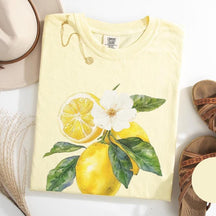 Vintage Lemon Art Graphic Fruit T-Shirt