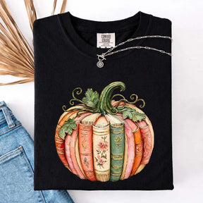 Comfort Colors Pumpkin Book Lover T-Shirt