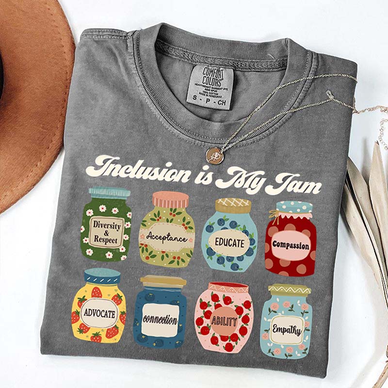Inclusion Is My Jam Neurodiversity Teacher T-Shirt