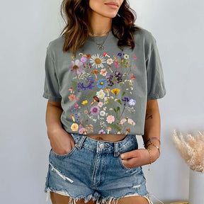 Comfort Colors Floral Mushroom T-Shirt