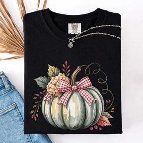 Watercolor Pumpkin Womens Halloween T-Shirt