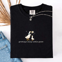 Growing A Silly Little Goose Pregnancy Announcement T-shirt