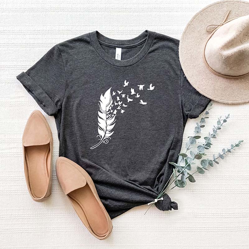 Feather Birds Lovers T-Shirt
