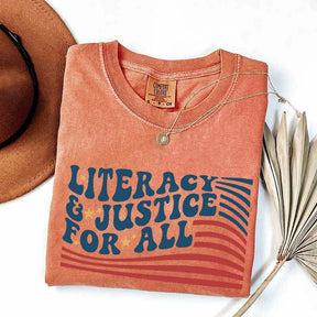 Literacy And Justice For All T-Shirt