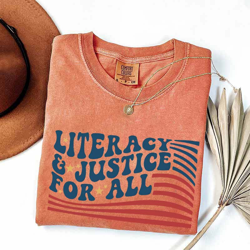 Literacy And Justice For All T-Shirt