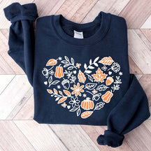 Vintage Pumpkin Cottagecore Fall Sweatshirt