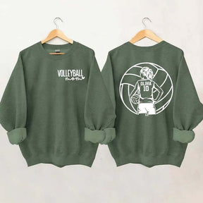 Personalized Volleyball Mom Name & Number Sweatshirt