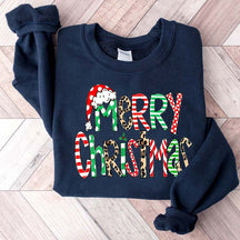Womens Merry Christmas Cute Sweatshirt