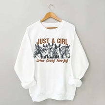 Just A Girl Who Loves Horses Sweatshirt