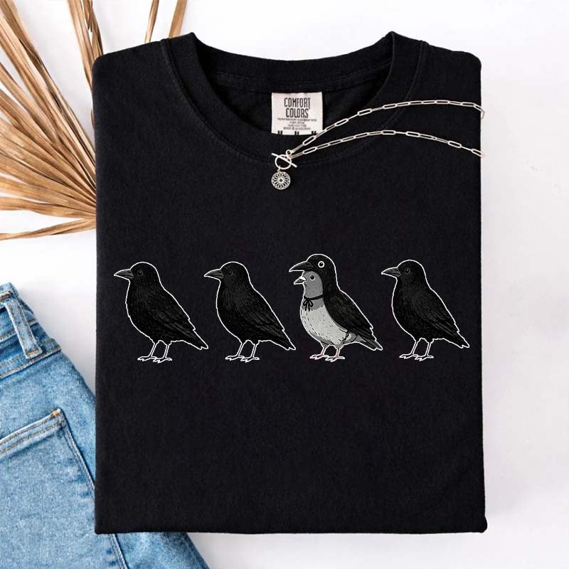 Funny Crow Pigeon T-Shirt
