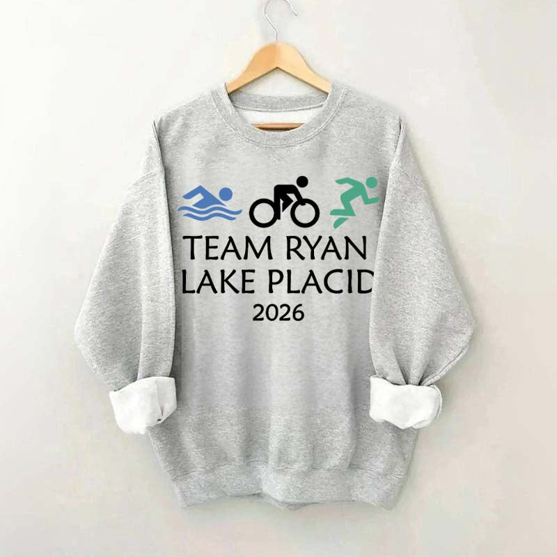 Custom Triathlon Swimming Biking Running Sweatshirt