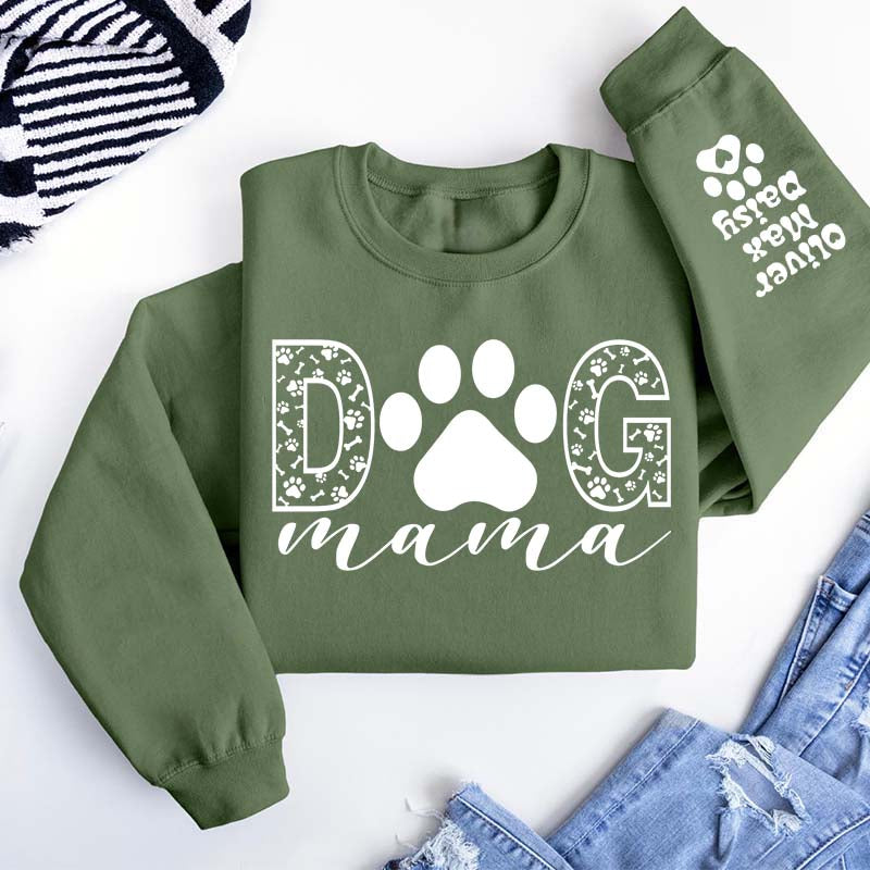 Custom Dog Mama Gifts Sweatshirt
