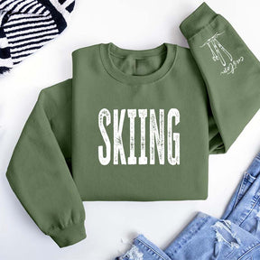 Personalized Skiing Adult Trip Sweatshirt