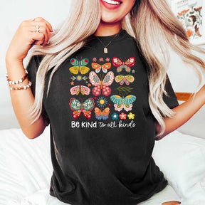 Be Kind To All Kinds Boho Floral T-Shirt