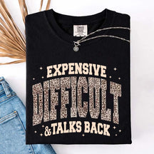 Expensive Difficult & Talks Back Leopard Print T-Shirt