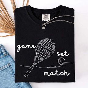 Tennis Game Set Match T-Shirt