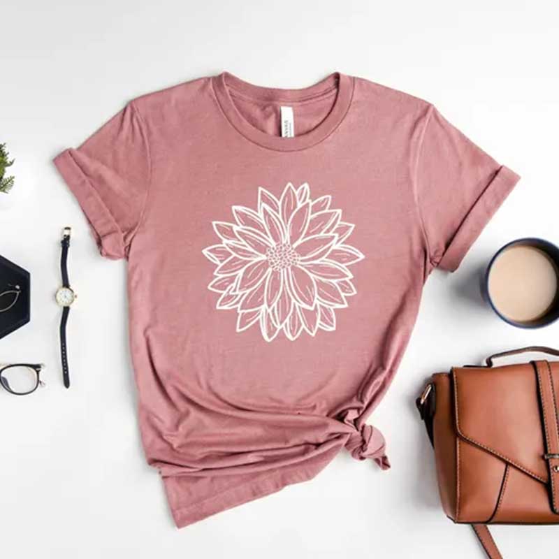 Dahlia Flower Spring Season Lover T-Shirt