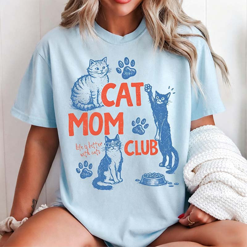 Cat Mom Club T-Shirt