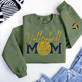 Custom Volleyball Mom Printed Sweatshirt
