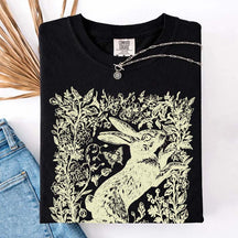 Cottagecore Rabbit Woodland Aesthetic T-Shirt