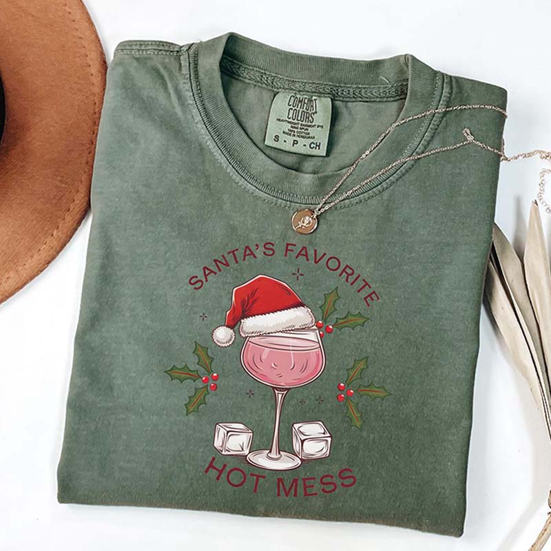Santa's Favorite Hot Mess T-Shirt