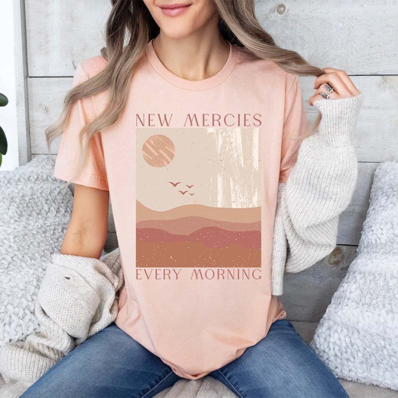 New Mercies Boho Religious T-Shirt