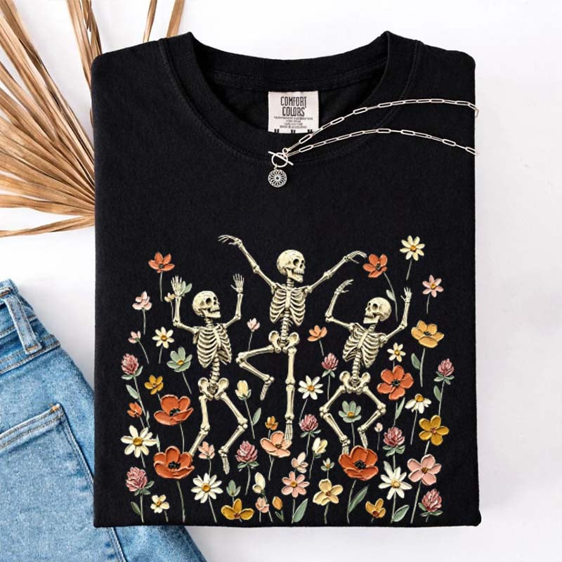 Comfort Colors Skeleton Dancing Spooky Season T-Shirt