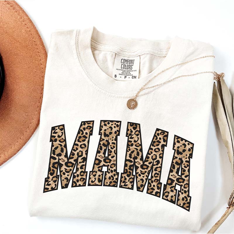 Leopard Print Mama T-Shirt