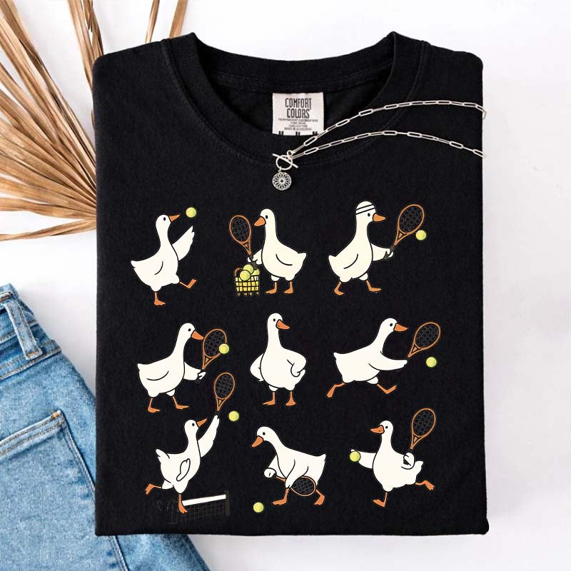 Cute Goose Tennis Sports T-Shirt