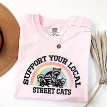 90's Funny Support Your Local Street Cats T-Shirt