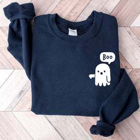 Boo Ghost Halloween Sweatshirt
