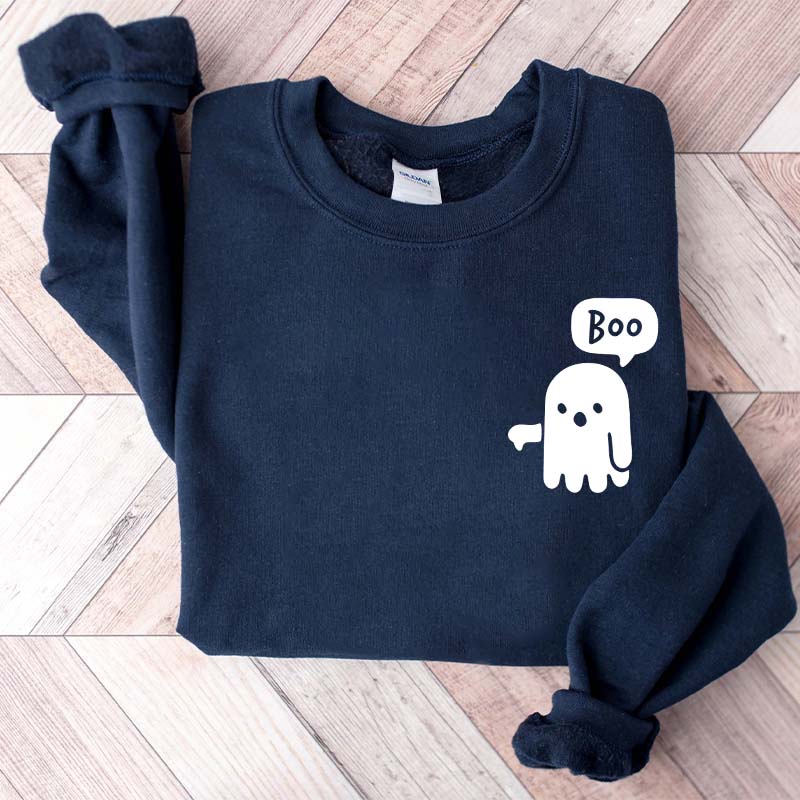 Boo Ghost Halloween Sweatshirt